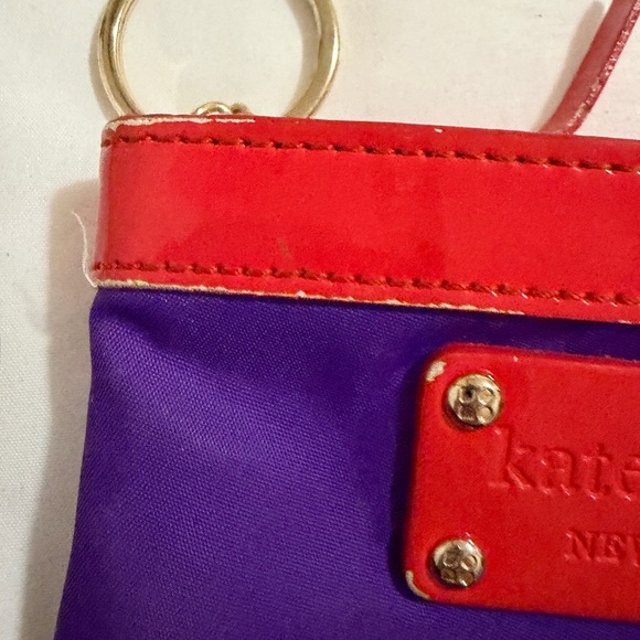 🐰Rehab Kate Spade Red and Purple Coin Purse - Picture 7 of 10